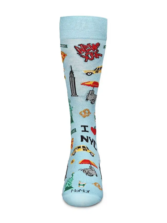 Мужские носки Destination Rayon из бамбука с оригинальным рисунком MeMoi — изображение 3 из 3
