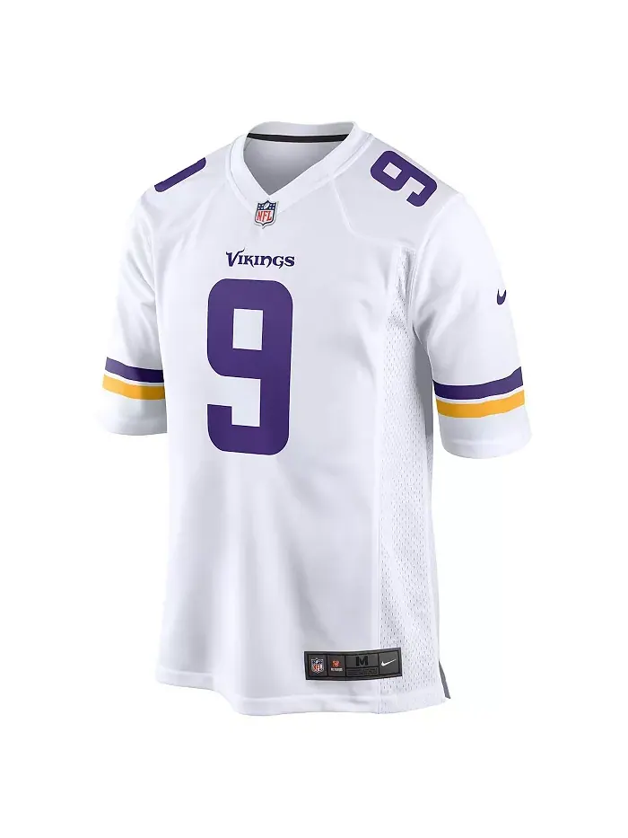 Мужская альтернативная игровая футболка J.J. McCarthy Minnesota Vikings Nike — изображение 3 из 5, белый темно-синий