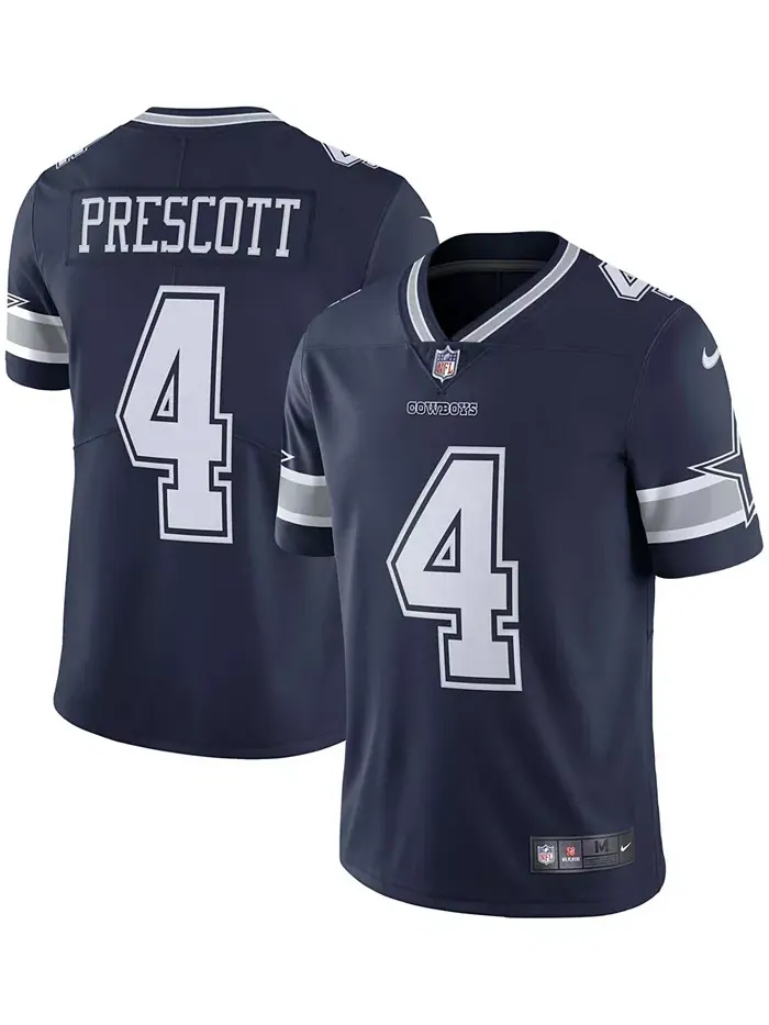 Мужская ограниченная джерси Dallas Cowboys Color Rush Vapor Дака Прескотта Nike — изображение 1 из 5, темно-синий