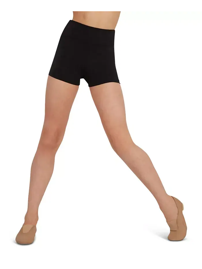 Девчачьи шорты с высокой талией Capezio — изображение 1 из 4, черный