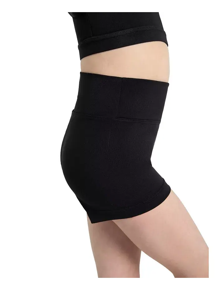 Девчачьи шорты с высокой талией Capezio — изображение 2 из 4, черный