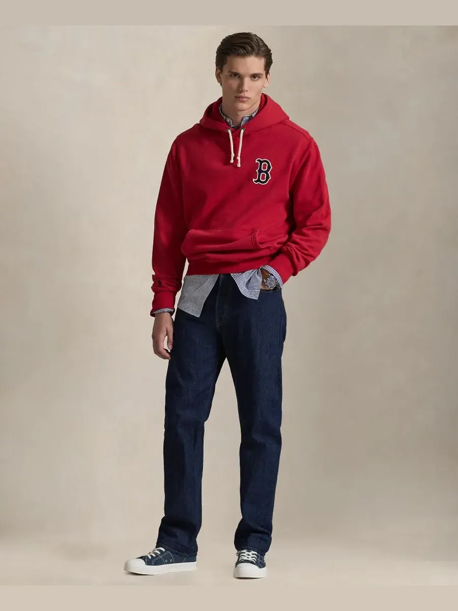 Мужская толстовка с длинными рукавами Polo Ralph Lauren — изображение 2 из 5, красный
