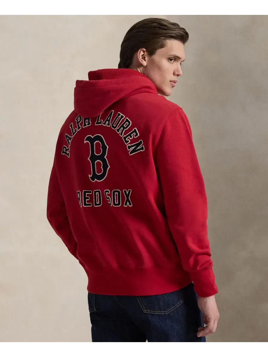 Мужская толстовка с длинными рукавами Polo Ralph Lauren — изображение 4 из 5, красный