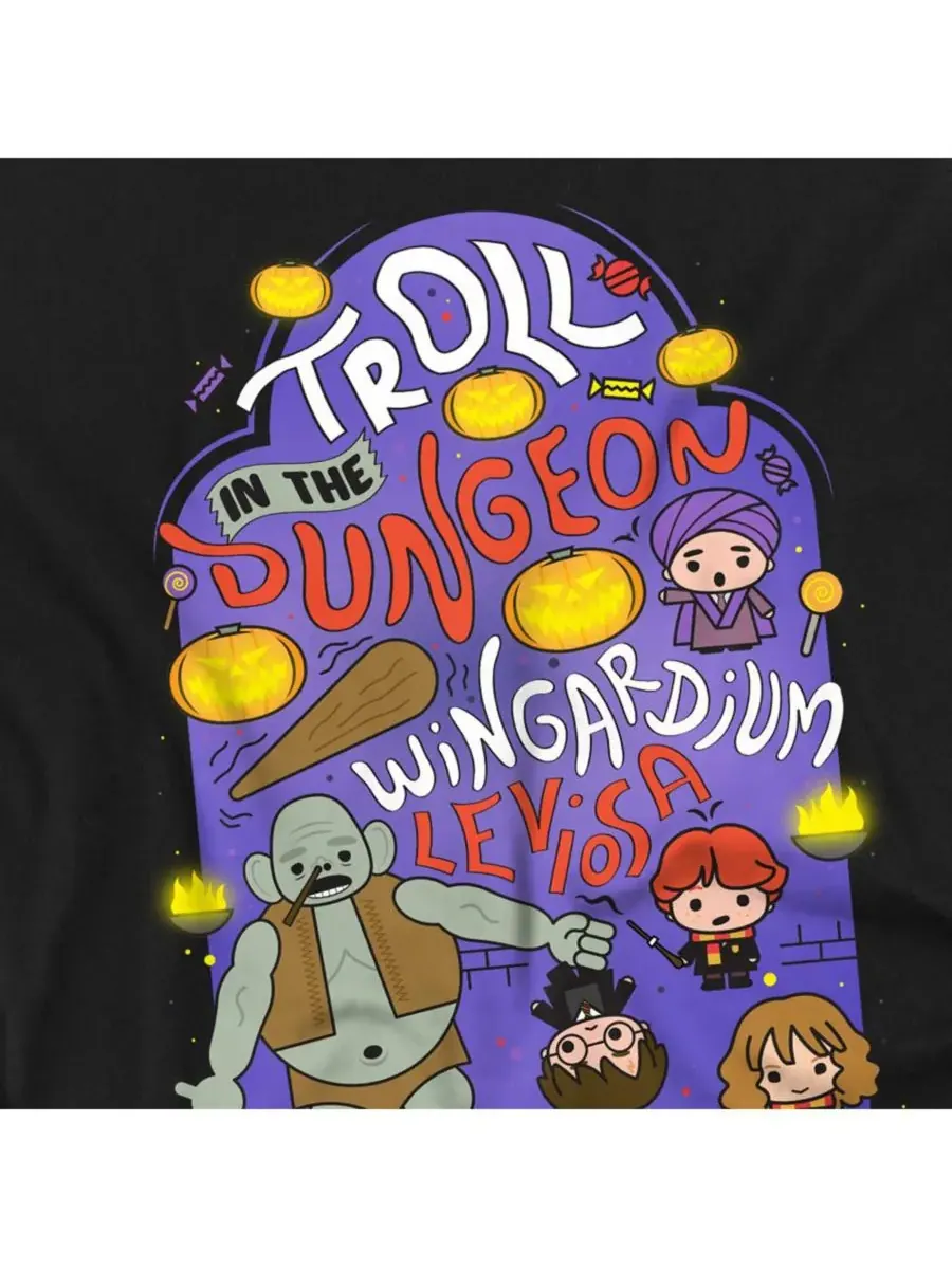 Мужская футболка Dungeon Chibis Harry Potter — изображение 2 из 3, черный