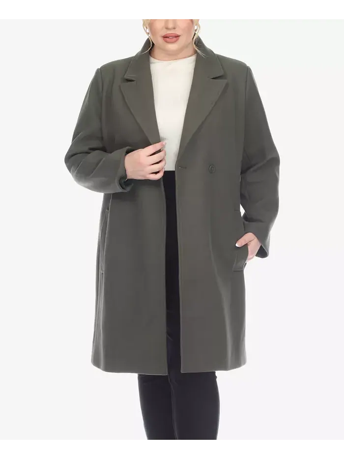 Пальто Walker Classic размера Plus White Mark