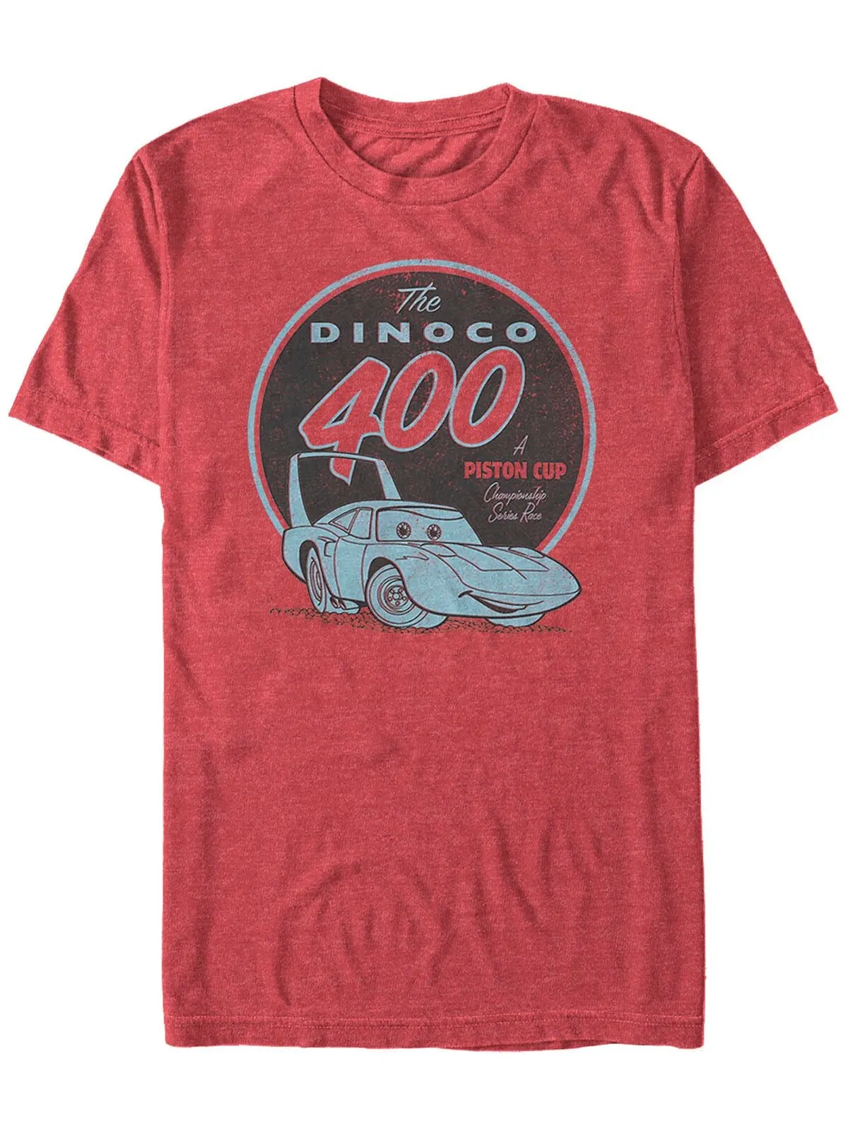 Мужская футболка Disney Pixar Cars The Dinoco 400 a Piston Cup с короткими рукавами Fifth Sun — изображение 1 из 1, красный