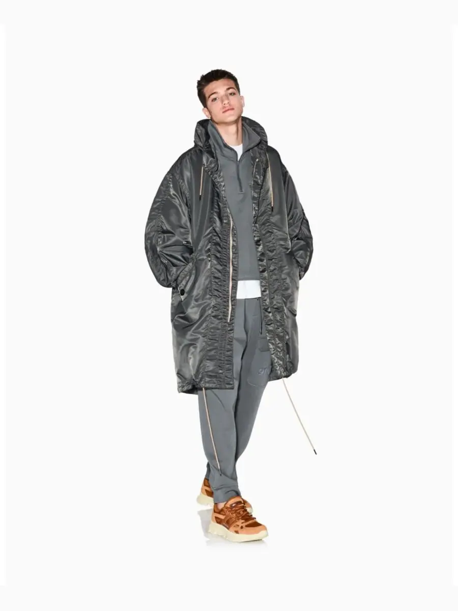 Мужские флисовые спортивные брюки Pocket 91 A|X Armani Exchange — изображение 2 из 4, серый