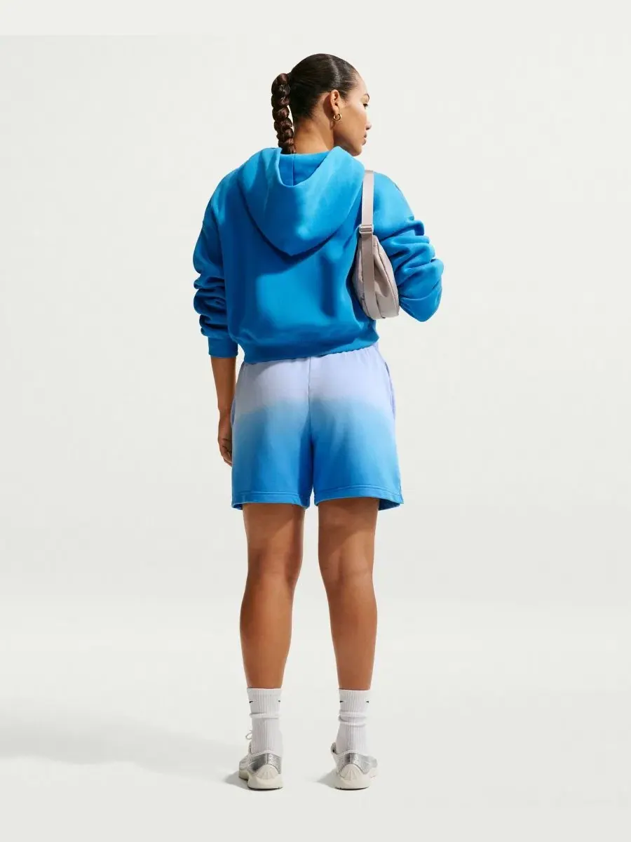 Женские спортивные шорты Phoenix Fleece средней посадки Nike — изображение 5 из 5, синий/светлый синий