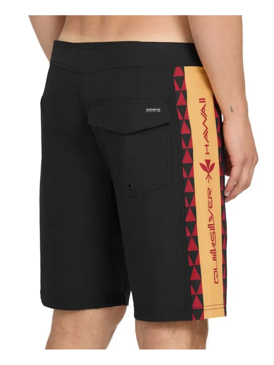 Мужские прямые плавательные шорты Quiksilver — изображение 2 из 3, черный
