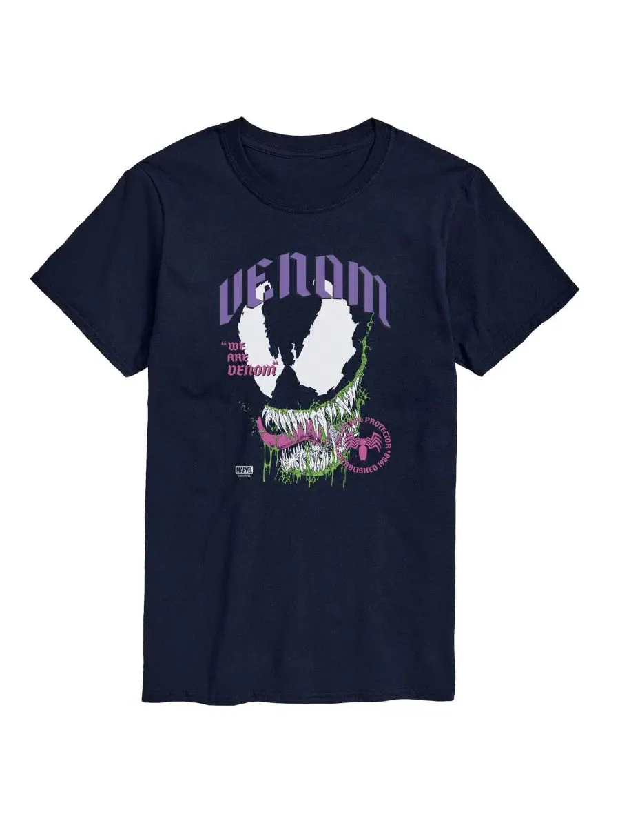 Мужская футболка с коротким рукавом Marvel Venom We Are Venom с графическим принтом AIRWAVES — изображение 1 из 3