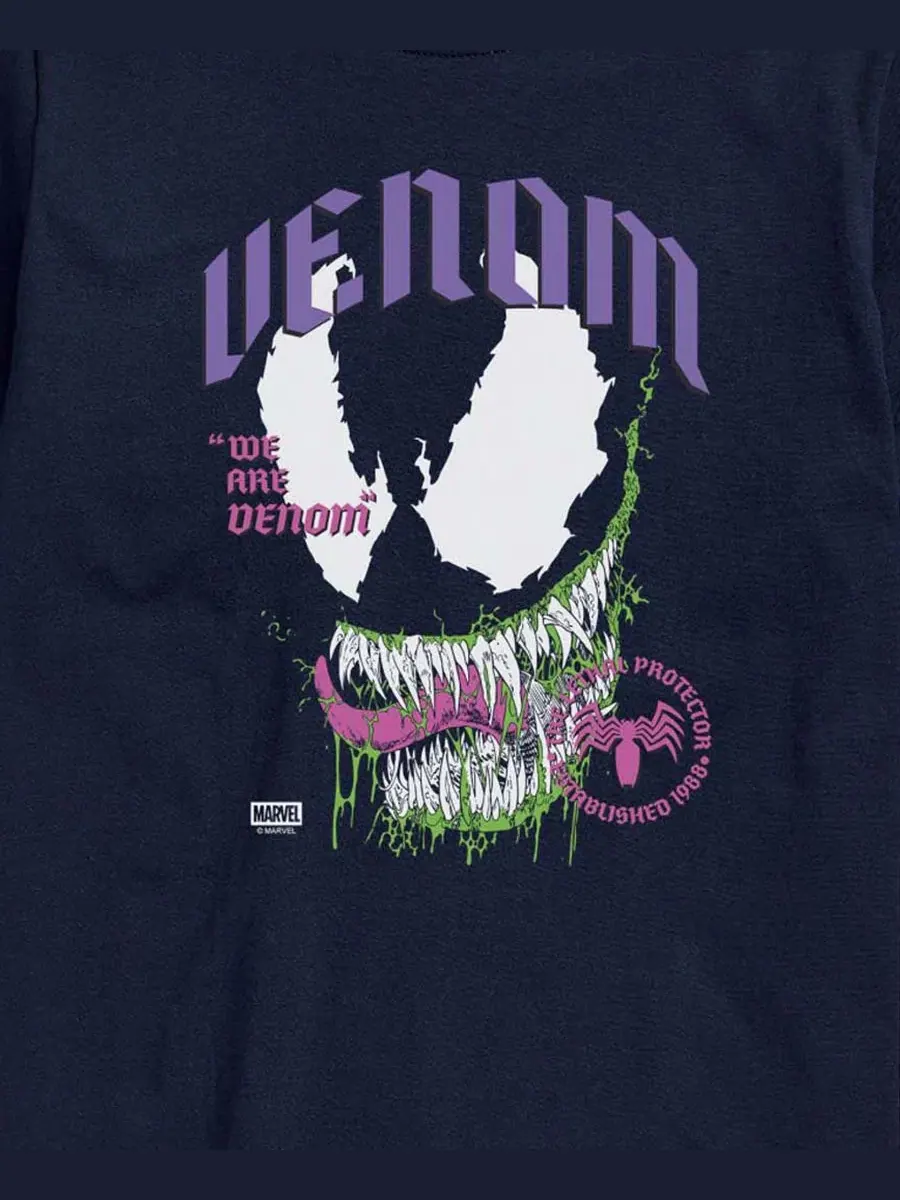Мужская футболка с коротким рукавом Marvel Venom We Are Venom с графическим принтом AIRWAVES — изображение 3 из 3