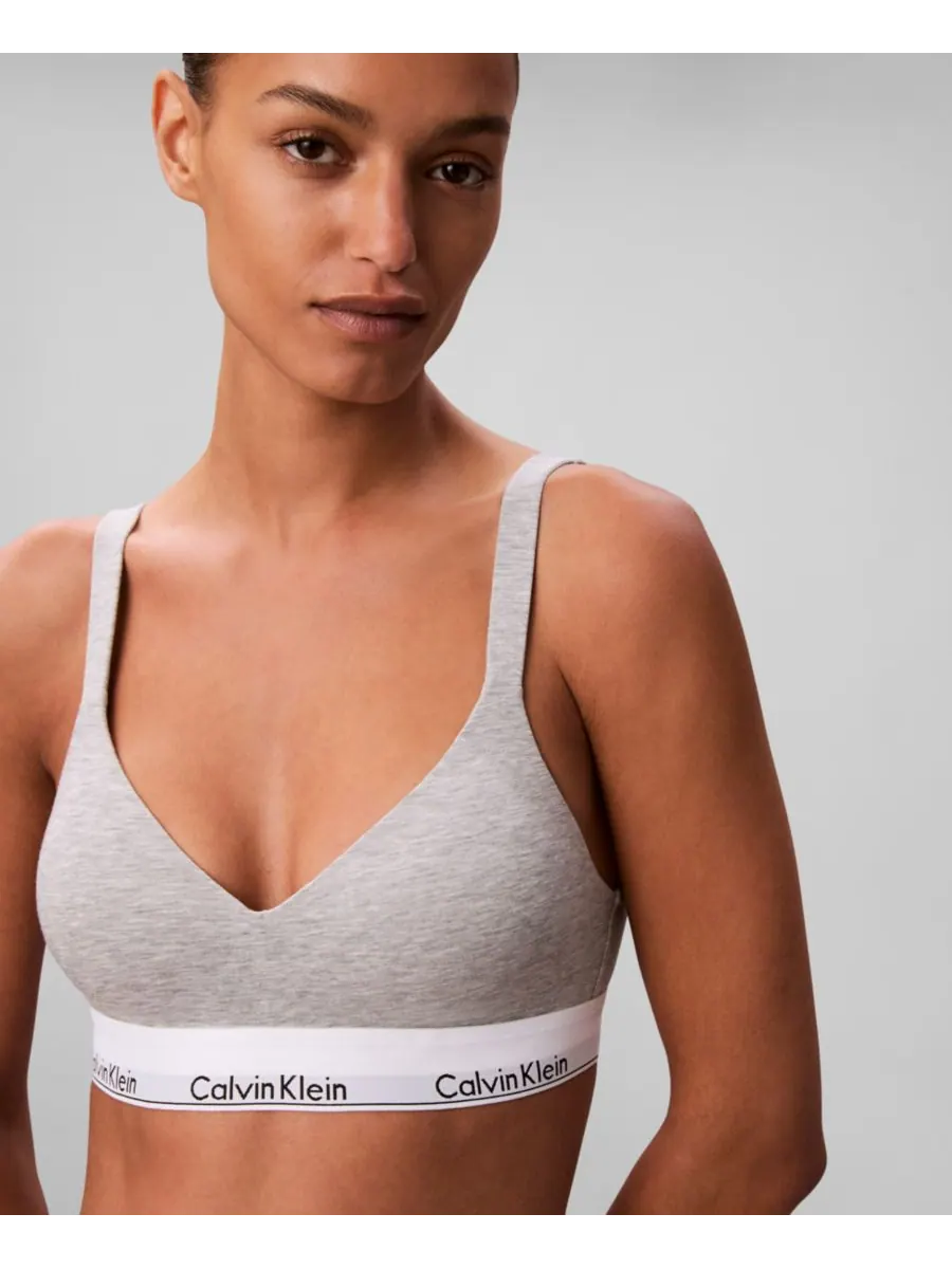 Женский бюстгальтер-топ с полной поддержкой и эффектом подтяжки Calvin Klein — изображение 1 из 6, ландыш