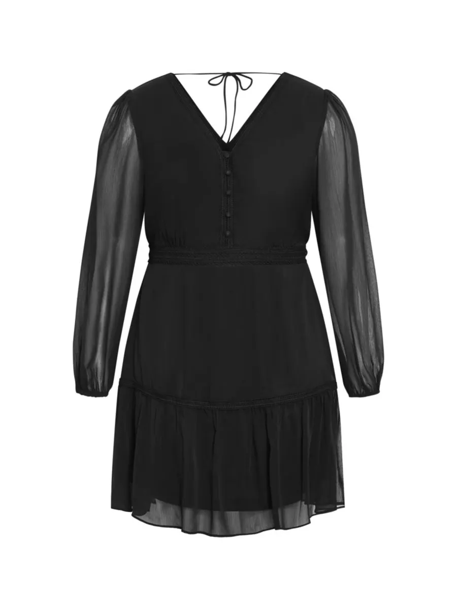 Женское платье Кики CITY CHIC — изображение 3 из 5, черный