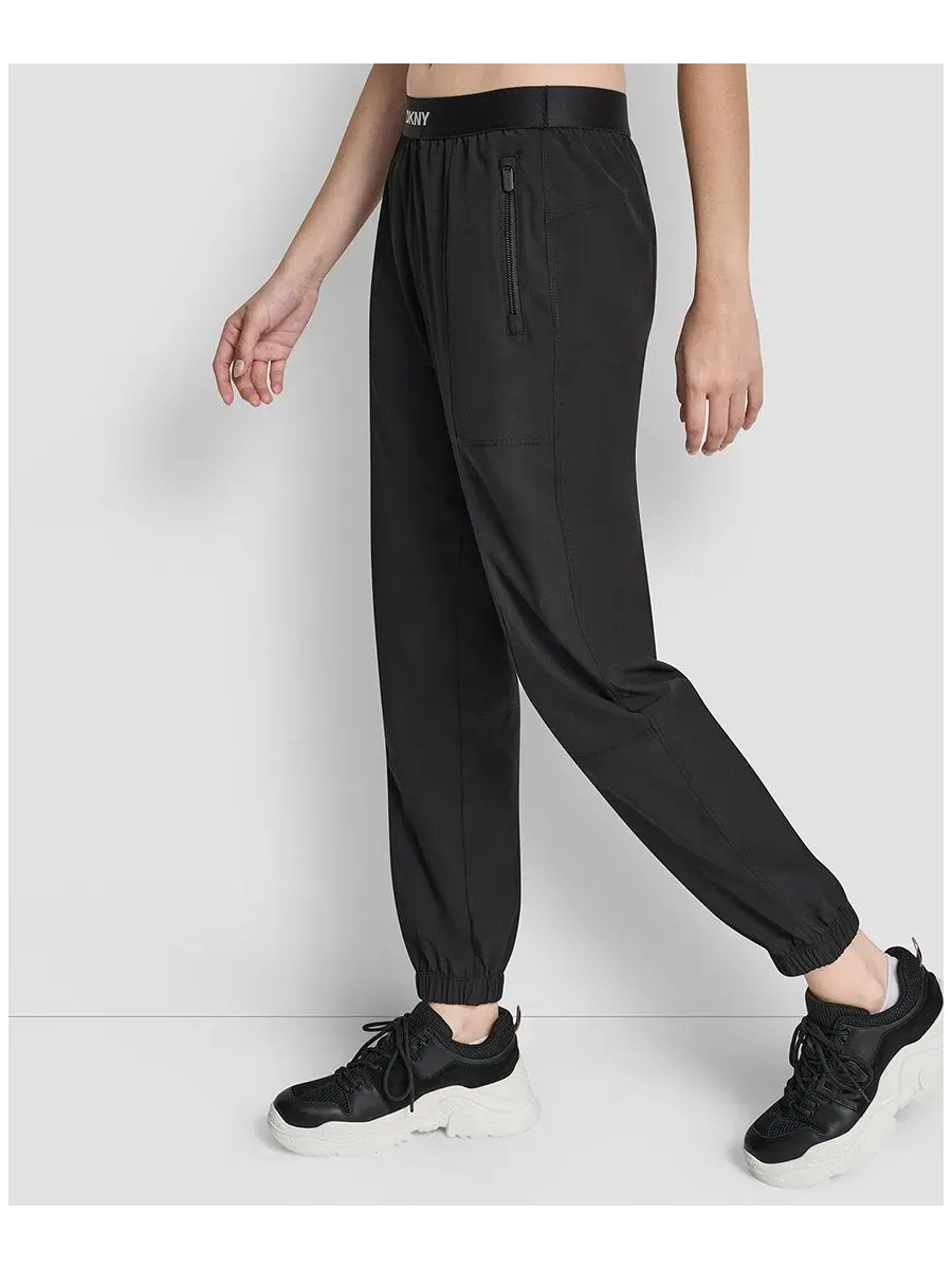 Женские спортивные брюки с высокой посадкой Dkny Sport — изображение 3 из 4, черный