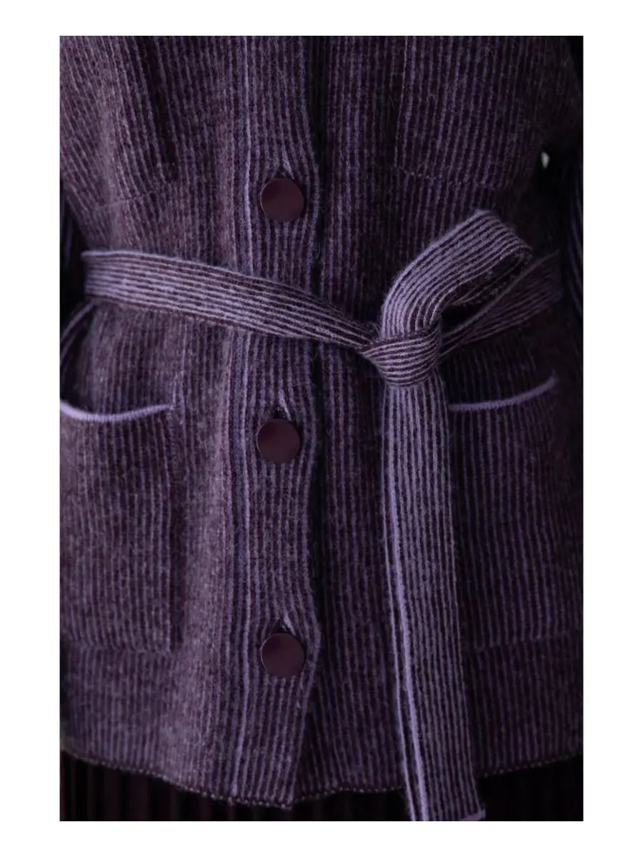Женский кардиган Lesse SSKEIN — изображение 4 из 7, баклажан