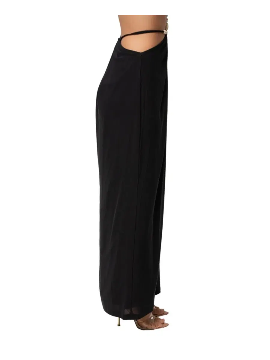 Макси-юбка с драпировкой Hera Draped Maxi Skirt JLUXLABEL — изображение 7 из 11, черный