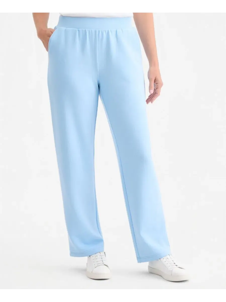 Женские спортивные брюки из флиса с эластичным поясом LuxLounge Style & Co, Pretty Peri — изображение 3 из 3