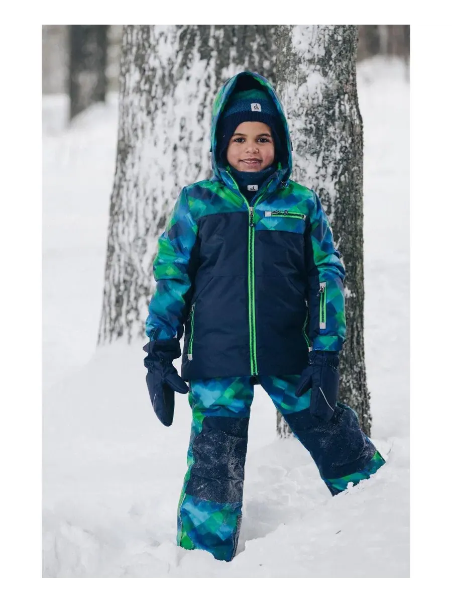 Комплект из куртки и полукомбинезона с клетчатым принтом Toddler Boy Two-Piece Play Snowsuit Deux — изображение 3 из 9