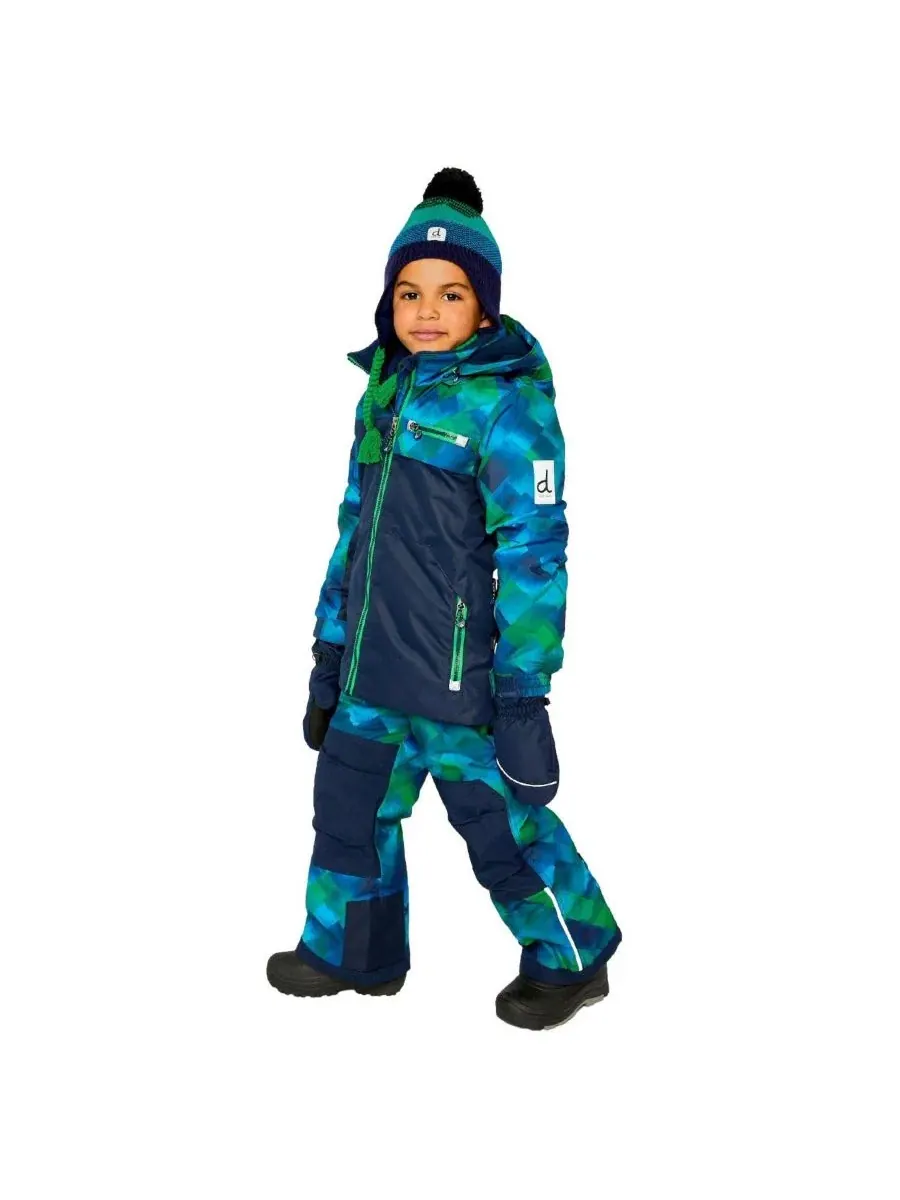 Комплект из куртки и полукомбинезона с клетчатым принтом Toddler Boy Two-Piece Play Snowsuit Deux — изображение 5 из 9