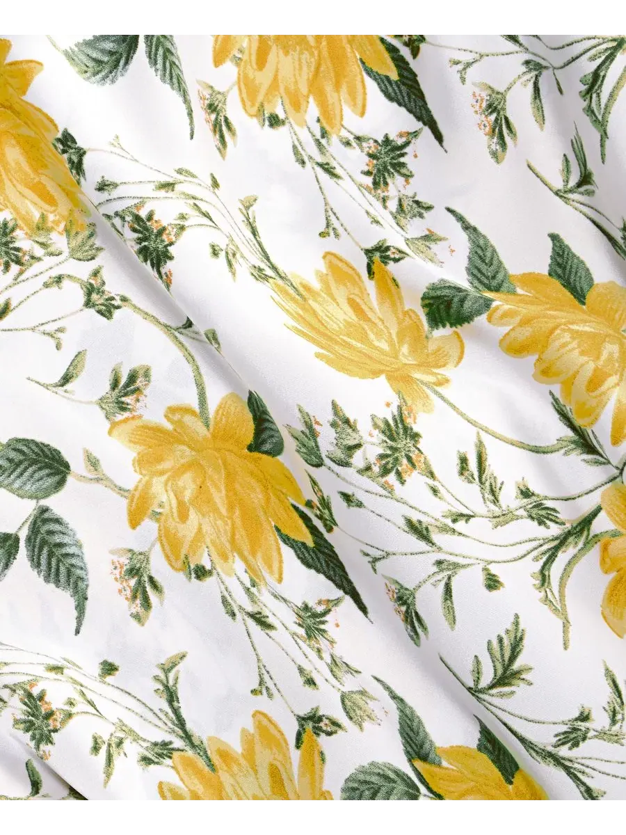 Женская юбка-слип с принтом, модель Printed Midi Slip Skirt On 34th — изображение 6 из 6, желтый