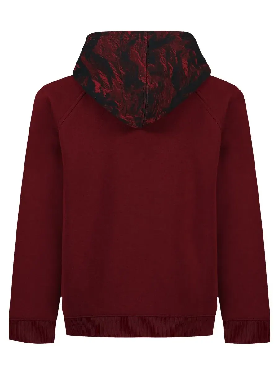 Худи из хлопкового флиса с логотипом, модель Logo Fleece Under Armour — изображение 2 из 5, красный