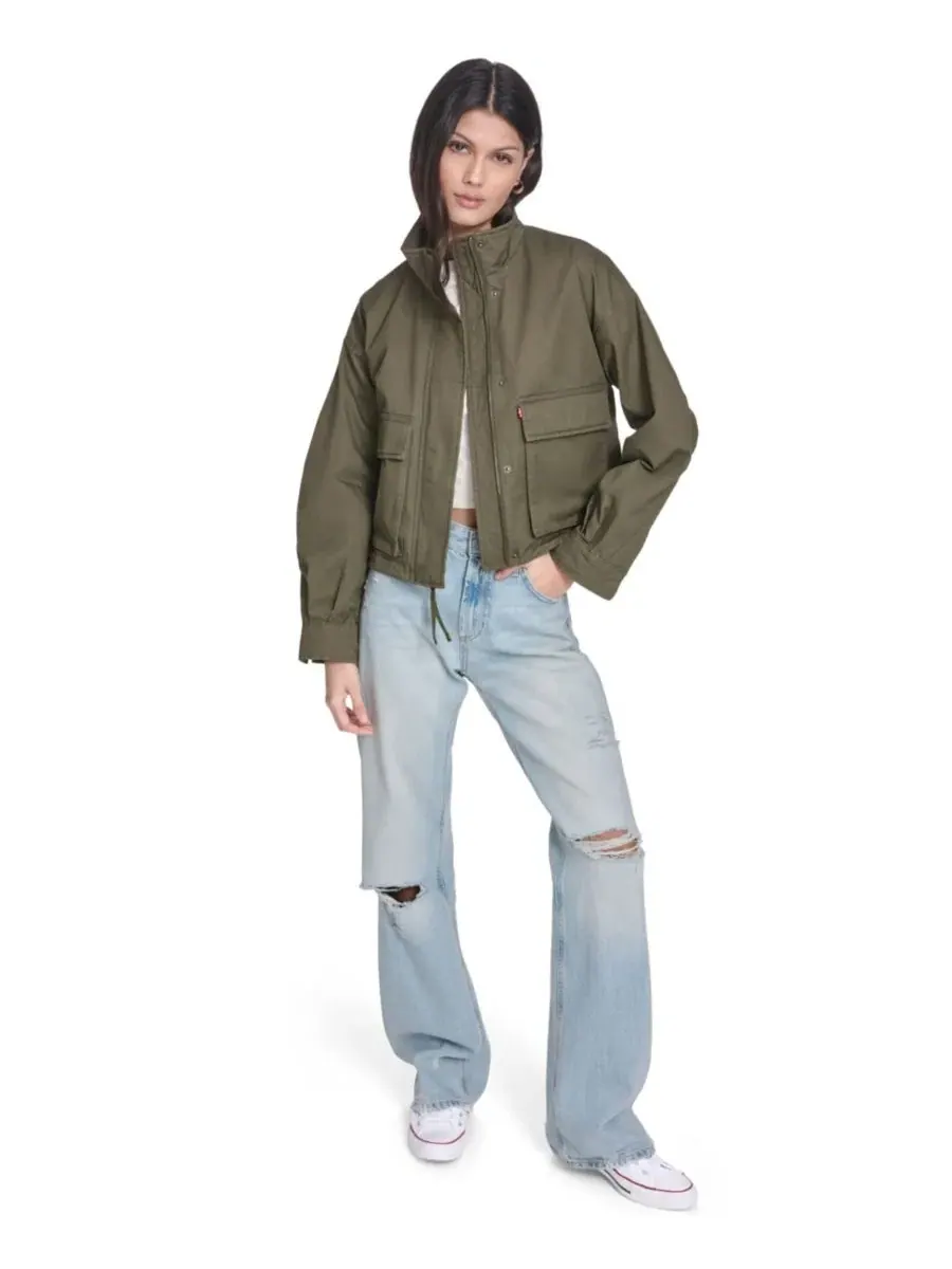 Женская укороченная куртка из армейской одежды Levi's