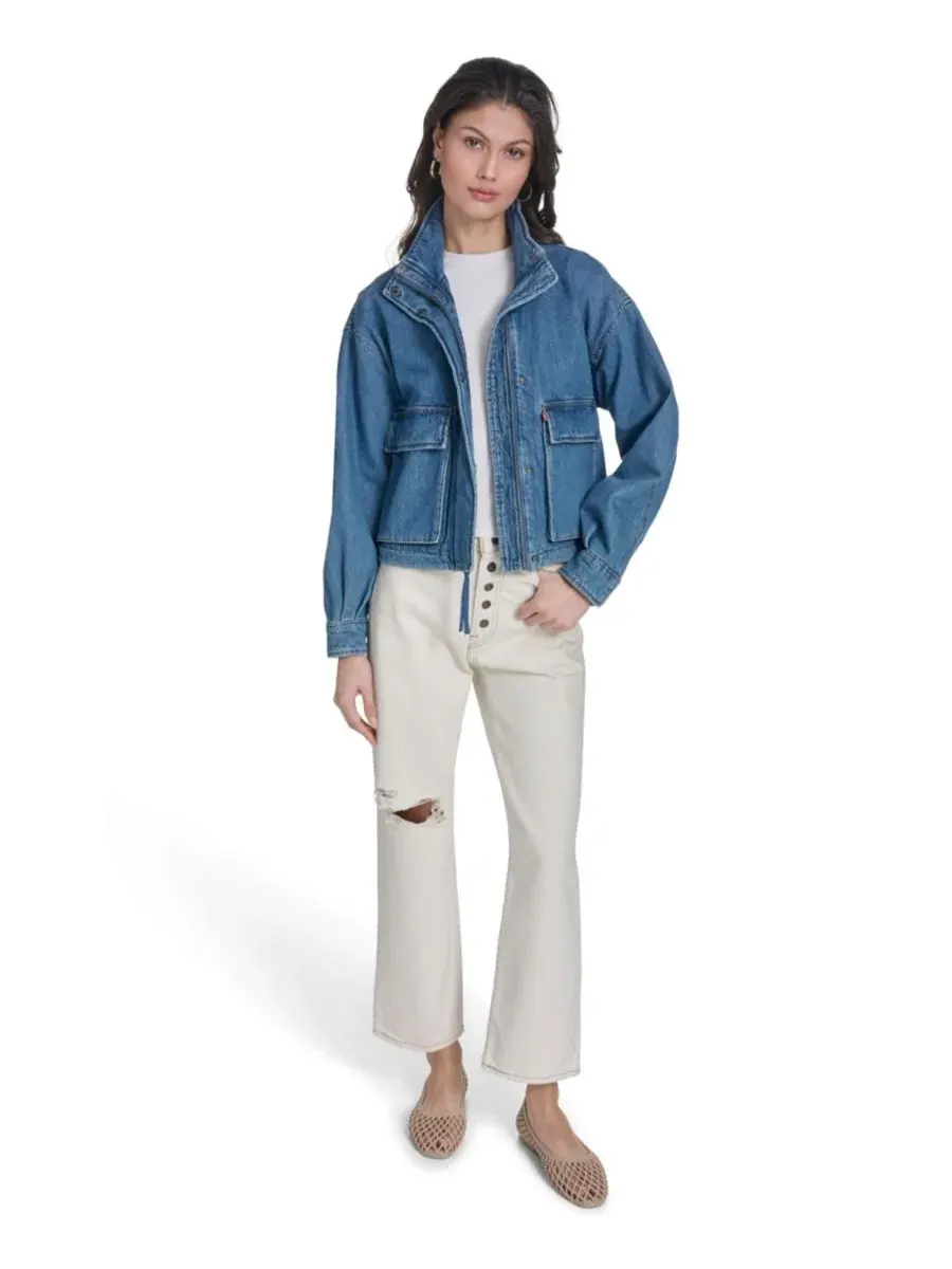 Женская укороченная куртка из армейской одежды Levi's