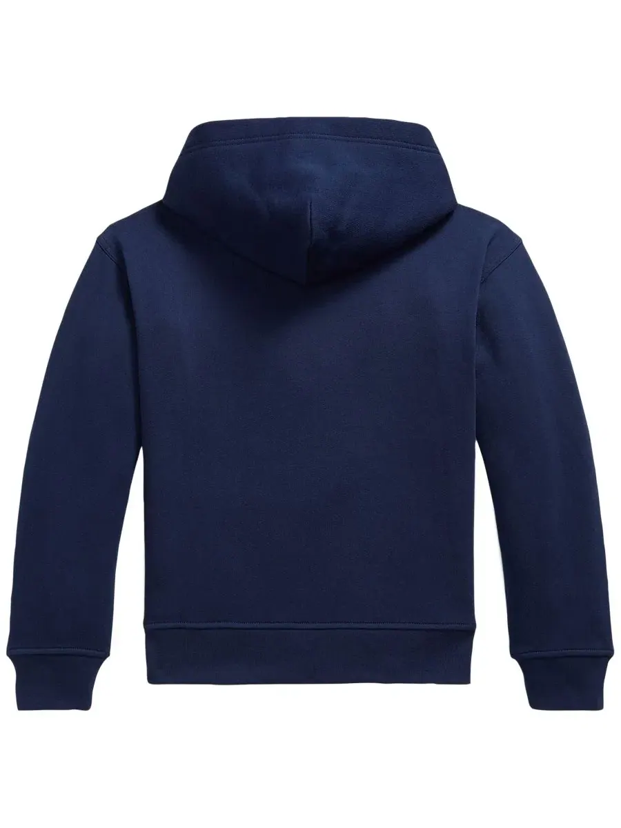 Худи оверсайз с вышивкой Polo Ralph Lauren — изображение 2 из 4, темно-синий