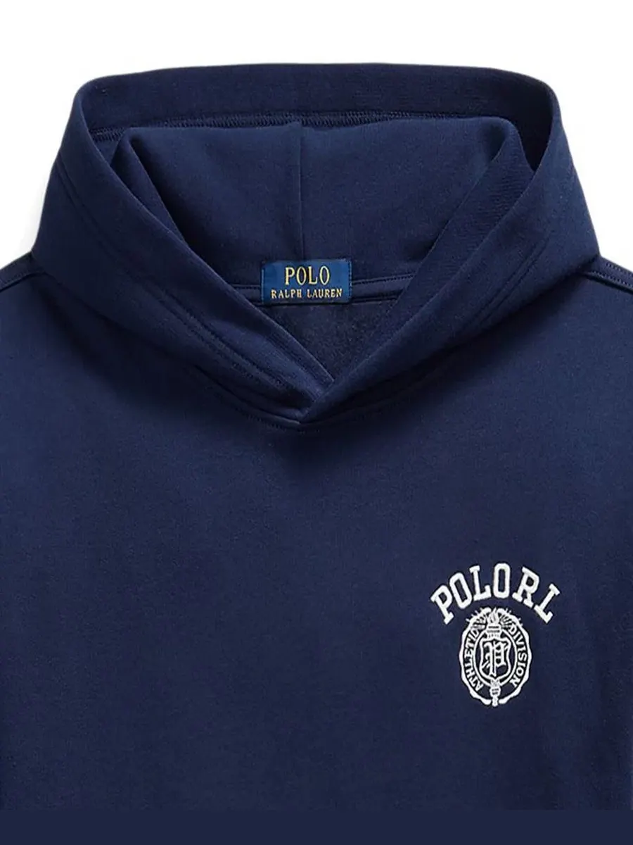 Худи оверсайз с вышивкой Polo Ralph Lauren — изображение 3 из 4, темно-синий