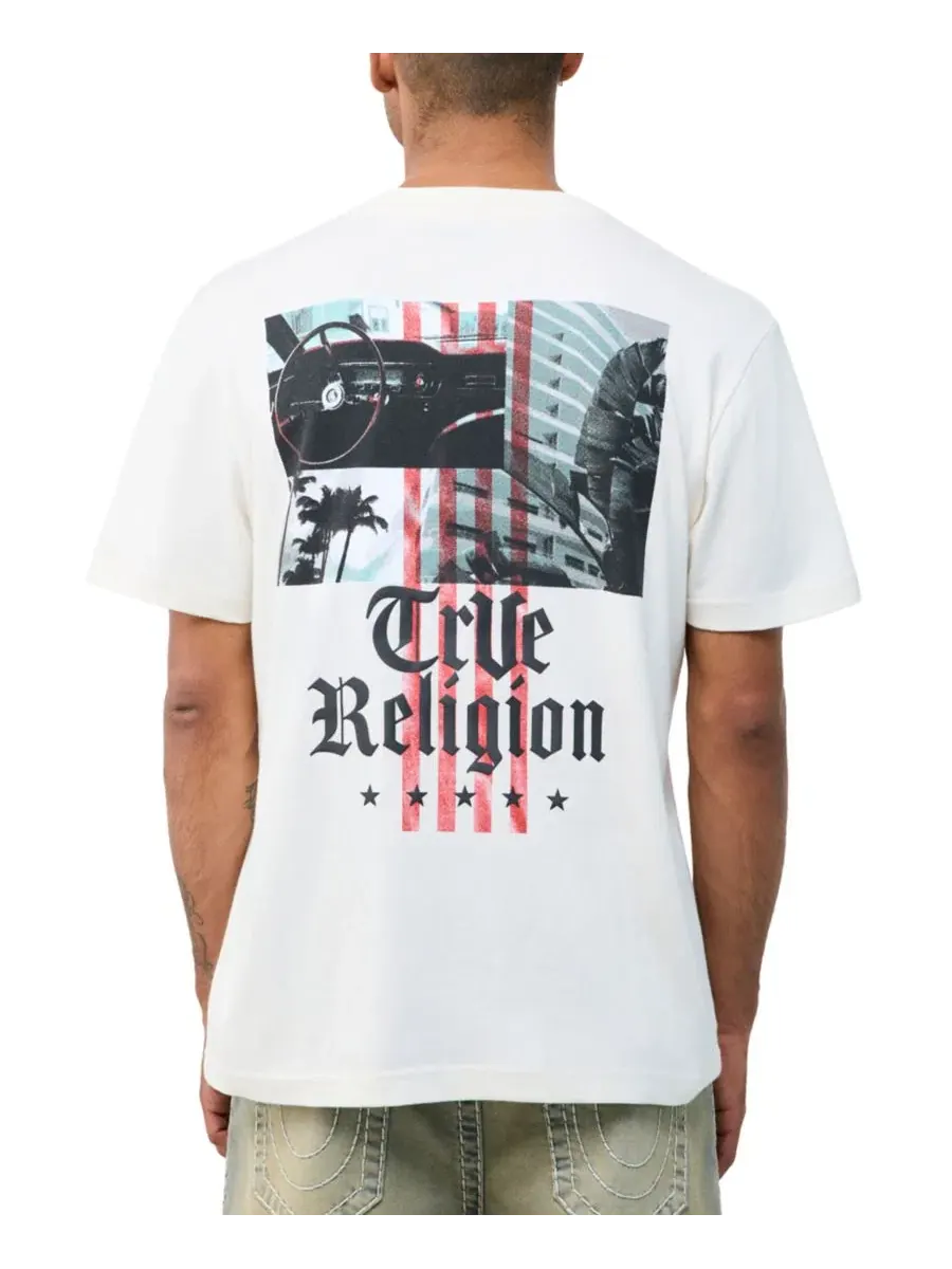 Футболка с длинным рукавом с принтом City Life Arch Logo True Religion