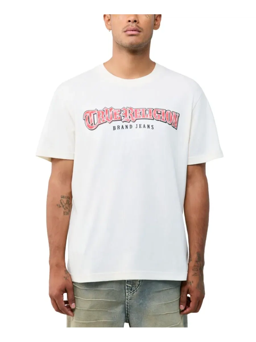 Футболка с длинным рукавом с принтом City Life Arch Logo True Religion — изображение 2 из 3, белый