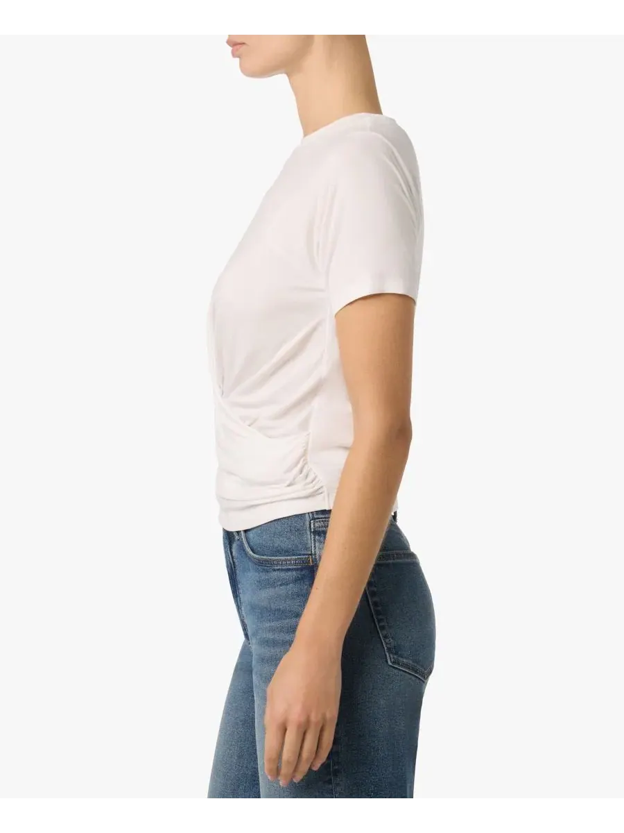 Топ с запахом и скрученным узлом Joe's Jeans — изображение 2 из 3, белый