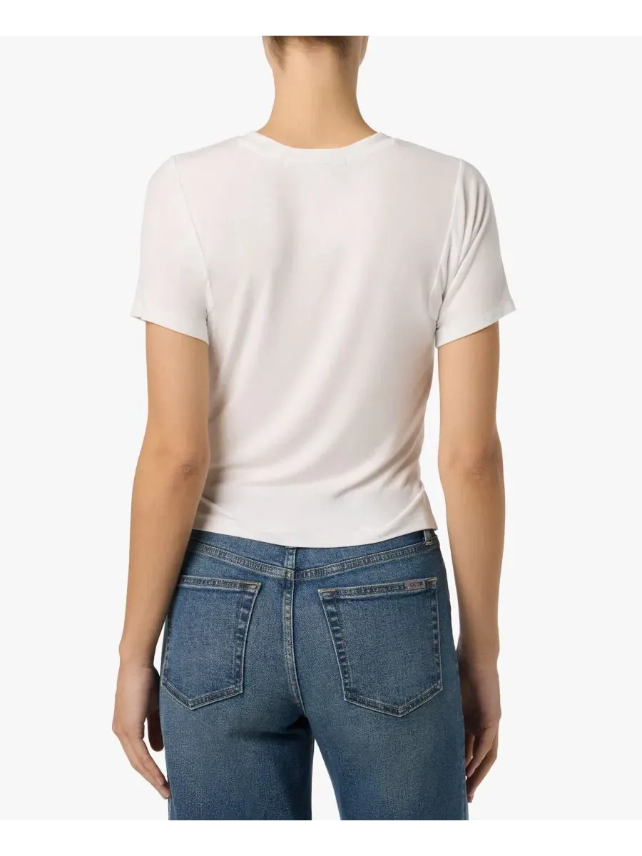 Топ с запахом и скрученным узлом Joe's Jeans — изображение 3 из 3, белый