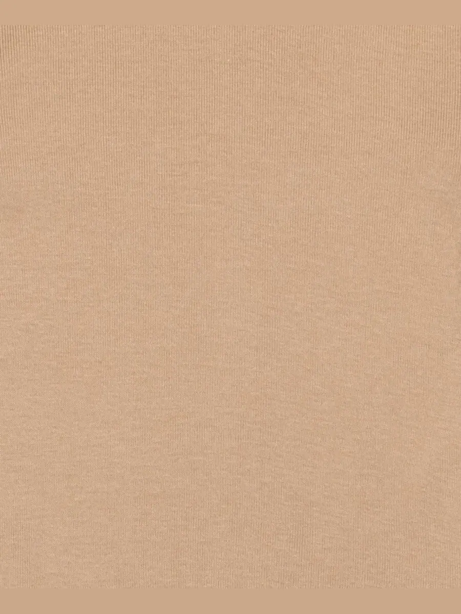 Комплект пижамы из хлопка с длинным рукавом и брюками Leveret — изображение 2 из 3, бежевый