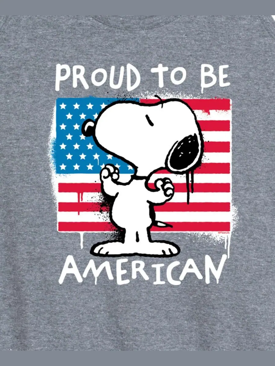 Майка-борцовка с графическим принтом "Peanuts Snoopy Street USA" больших размеров Hybrid Apparel — изображение 2 из 3, серый