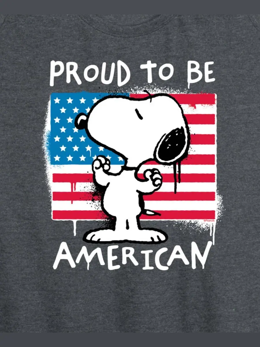 Майка-борцовка с графическим принтом "Peanuts Snoopy Street USA" больших размеров Hybrid Apparel — изображение 2 из 3