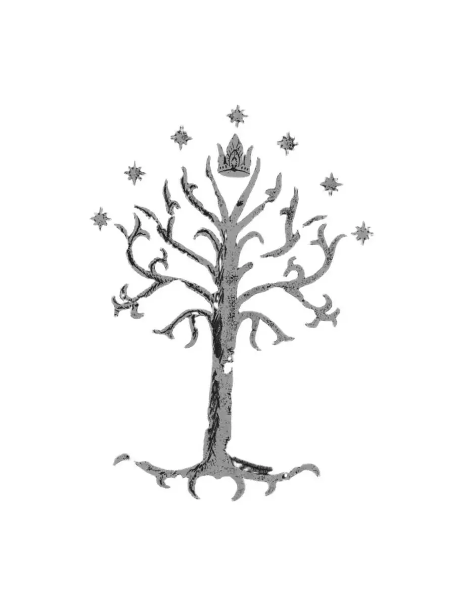 Футболка с принтом Tree Of Gondor Lord Of The Rings — изображение 2 из 3, черный