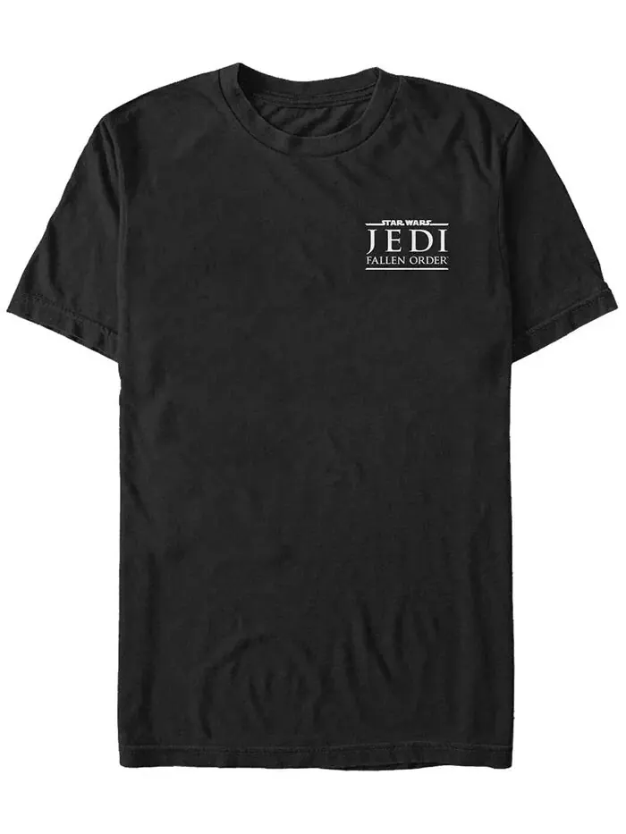 Мужская футболка с логотипом Star Wars Jedi Fallen Order на левой груди Fifth Sun — изображение 1 из 1, черный