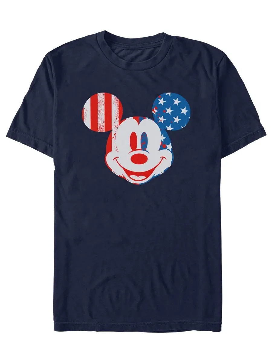 Футболка с принтом Disney Flag Face Fifth Sun — изображение 1 из 3, темно-синий