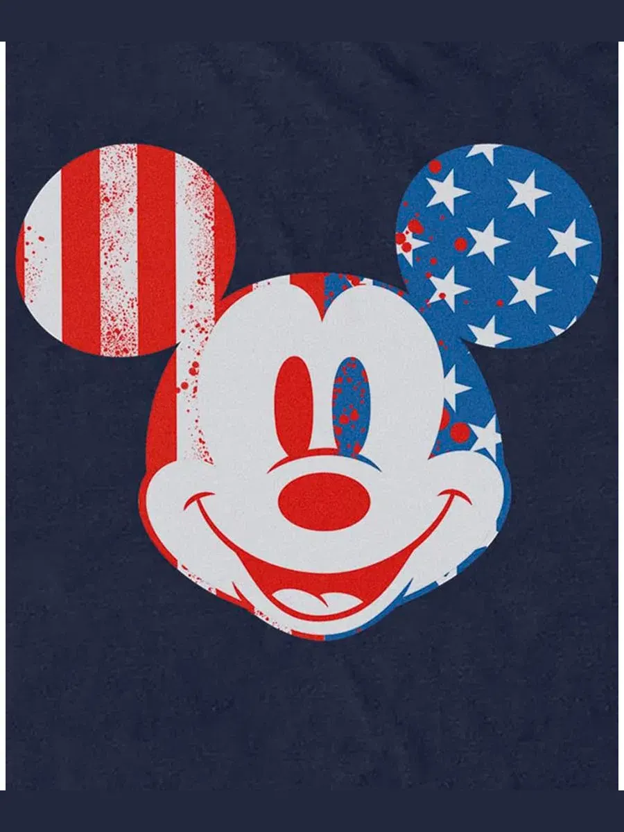 Футболка с принтом Disney Flag Face Fifth Sun — изображение 3 из 3, темно-синий