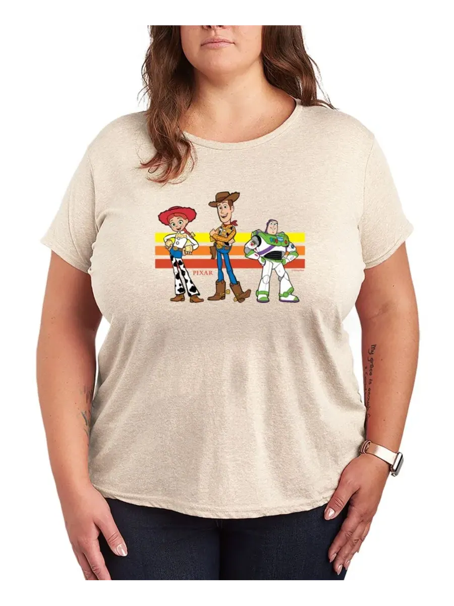 Футболка с коротким рукавом с принтом Toy Story 4 Jessie Woodie Buzz, Plus Size Hybrid Apparel — изображение 1 из 3