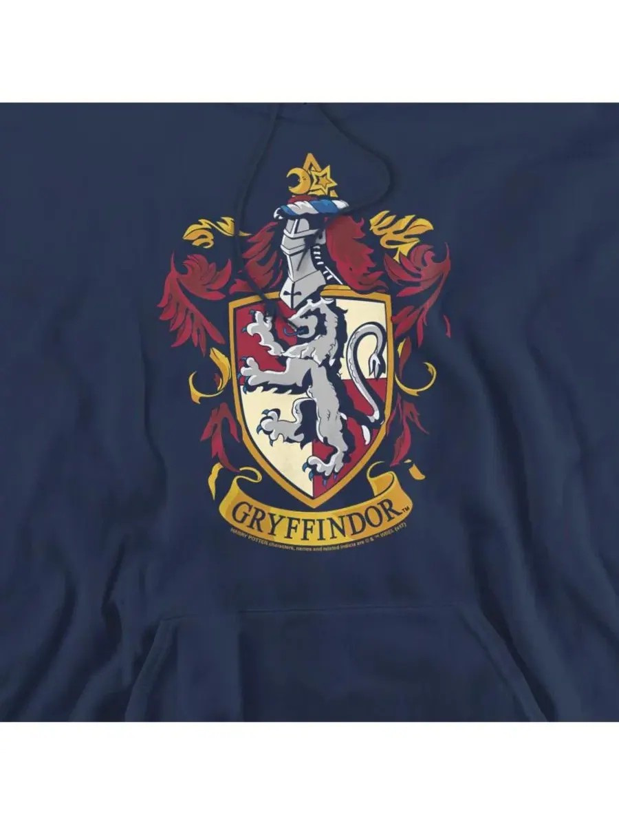 Худи с принтом Gryffindor Crest Harry Potter — изображение 2 из 3, темно-синий