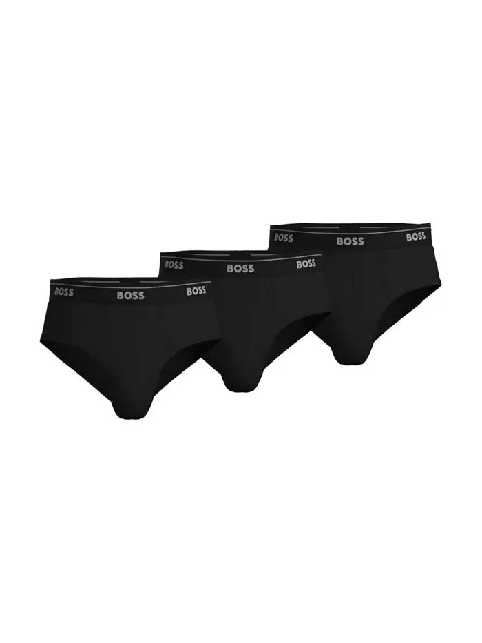 Мужские классические трусы, 3 шт. Briefs Hugo Boss — изображение 1 из 1, черный