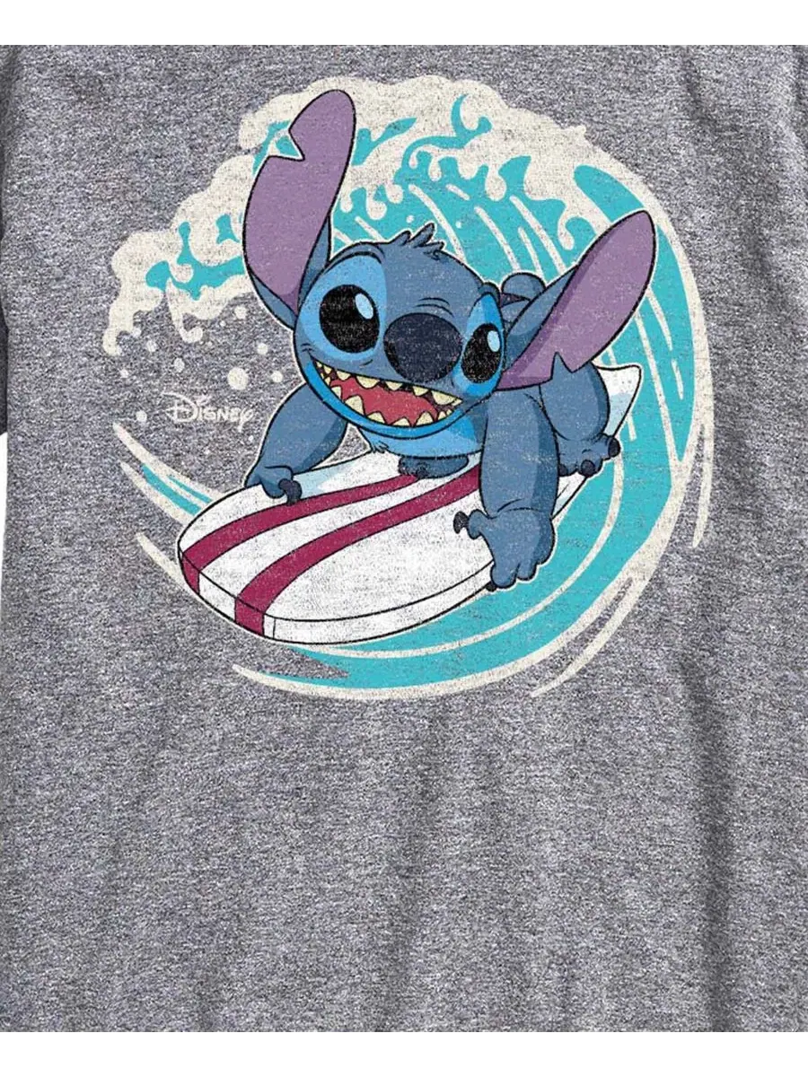 Футболка с коротким рукавом Lilo and Stitch Surf AIRWAVES — изображение 3 из 3, приглушенный