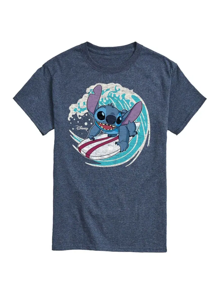 Футболка с принтом Lilo and Stitch Surf AIRWAVES — изображение 1 из 3, синий