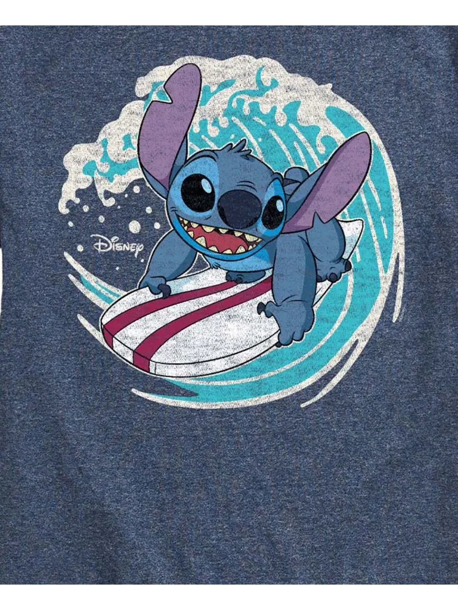 Футболка с принтом Lilo and Stitch Surf AIRWAVES — изображение 3 из 3, синий
