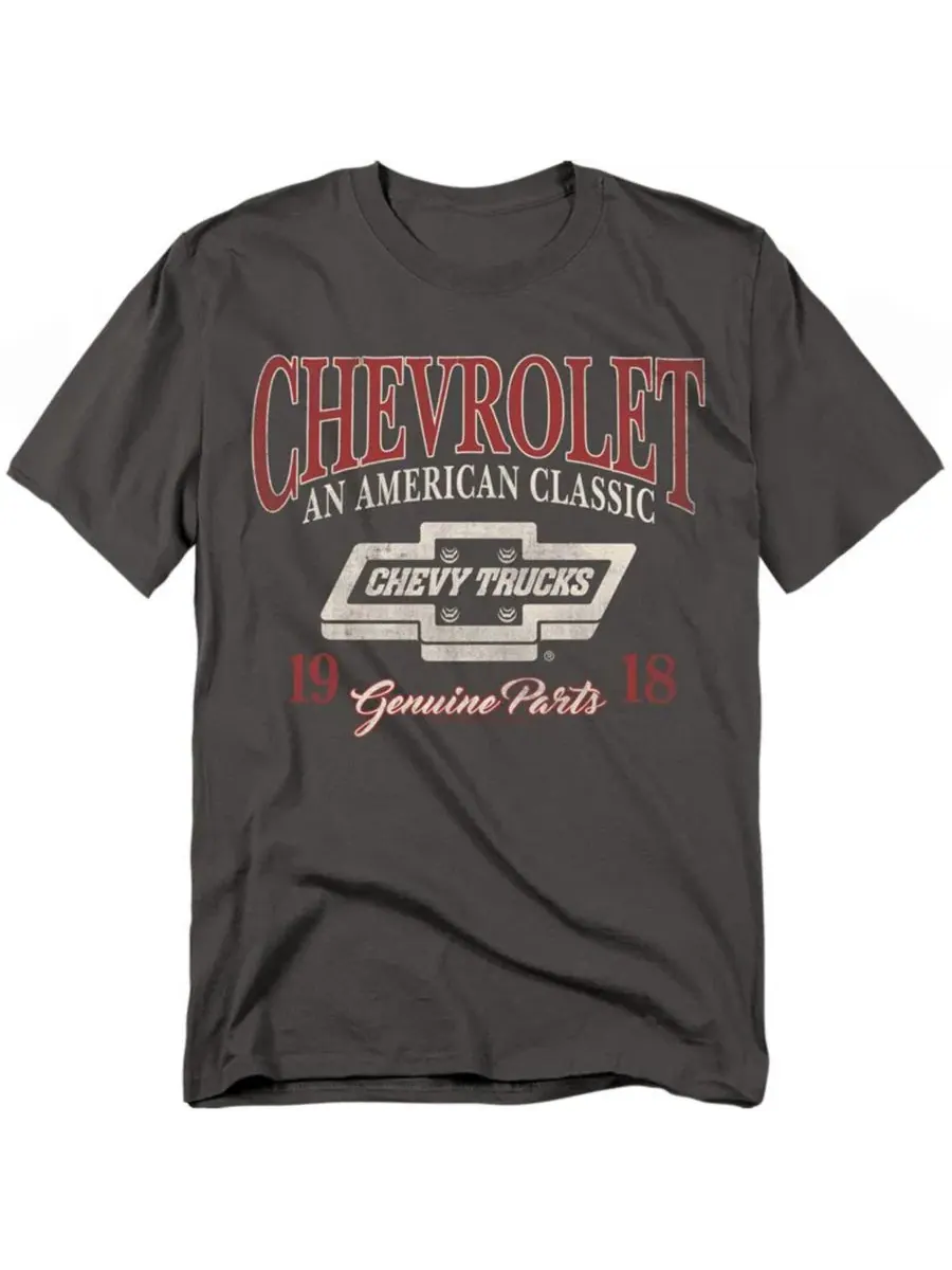 Футболка с принтом Men's Chevrolet Trucks US Classic T-Shirt Corvette — изображение 1 из 3, темно-серый