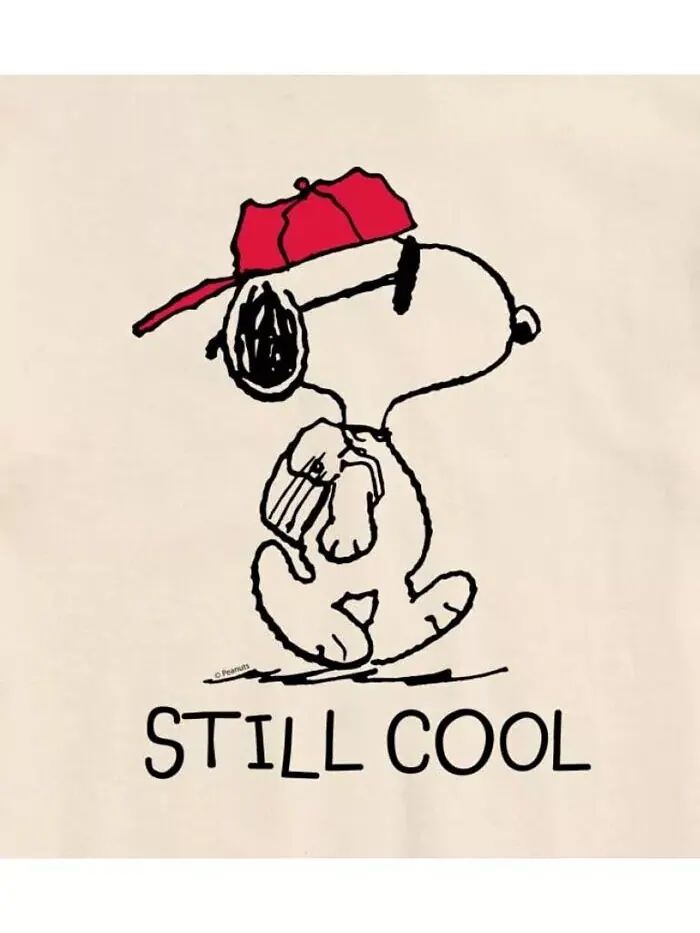 Мужская футболка с коротким рукавом Hybrid Apparel Peanuts Still Cool AIRWAVES — изображение 3 из 8, бежевый