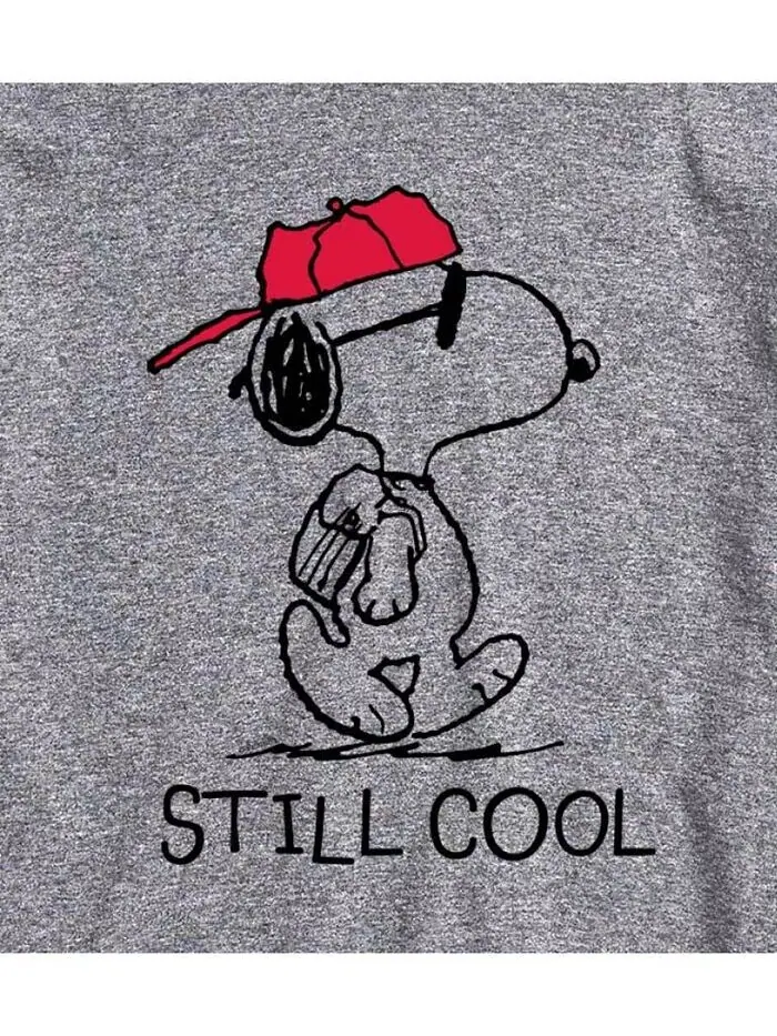 Мужская футболка с коротким рукавом Hybrid Apparel Peanuts Still Cool AIRWAVES — изображение 5 из 8, бежевый