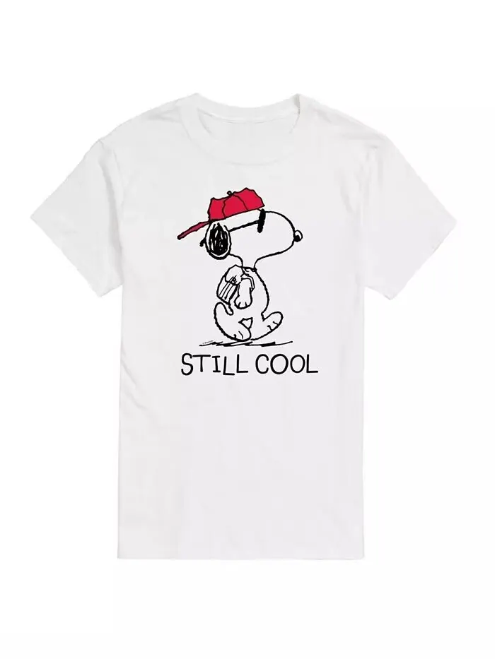 Мужская футболка с коротким рукавом Hybrid Apparel Peanuts Still Cool AIRWAVES — изображение 1 из 8, белый